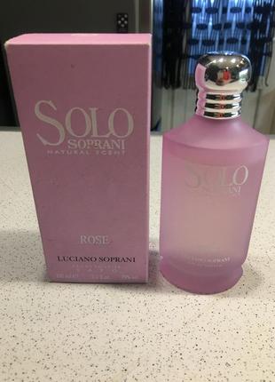 Туалетная вода solo soprani rose luciano soprani для женщин