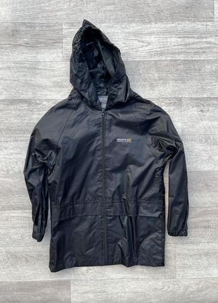 Regatta дождевик 7/8 лет черный детский