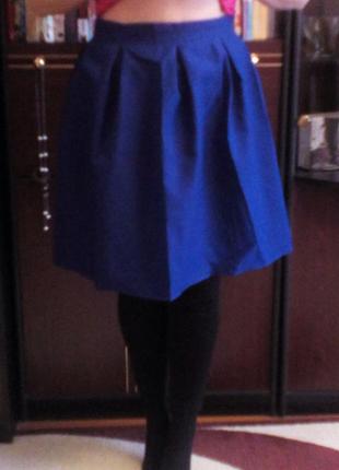 Синяя юбка-колокольчик3 фото