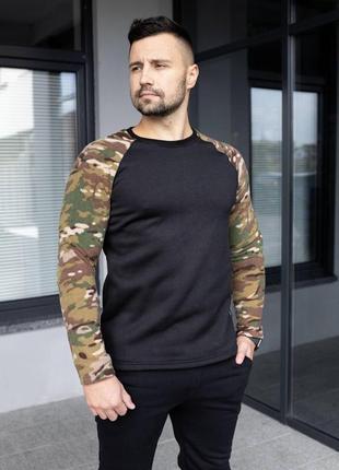 Кофта, реглан, лонслив теплый зимний флис