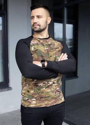 Кофта, реглан, лонслив теплый зимний флис