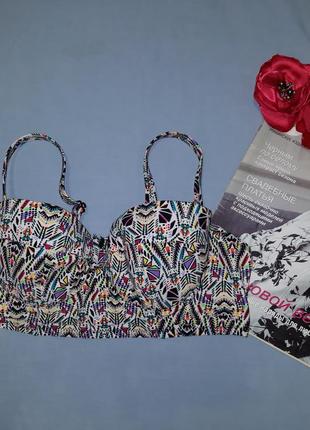 Верх від купальника роздільного бюст чашка 75 с 34 с на кісточках чорний