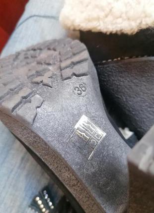 🌲скідки 🎁супер стильні зимові чоботи ботинкі, практично нові8 фото
