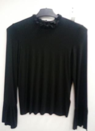 Кофта, женская, блуза, легкая, черная, topshop, s, eur36 2