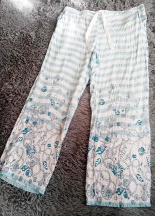 Піжамні штани в смужку домашні мушлі tu