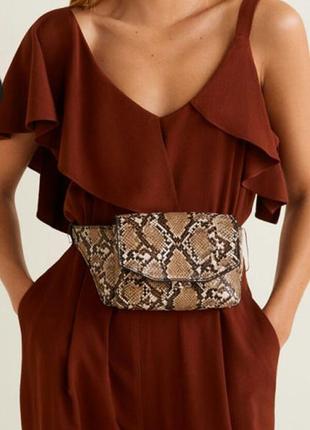 Sale сумка - бананка/на пояс /тренд! mango принт!