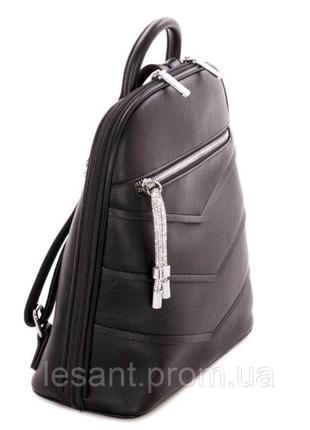 Рюкзак-сумка женский городской черный, бордовый2 фото