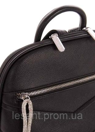 Рюкзак-сумка женский городской черный, бордовый3 фото