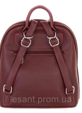 Рюкзак-сумка женский городской черный, бордовый10 фото