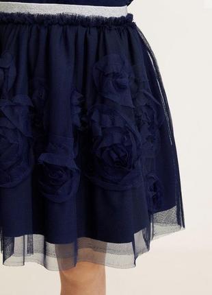 Фатиновая юбка mango, нарядная юбка для девочки 10/12 лет, фатінова юбка фатінова спідниця на дівчинку 10/12 років.2 фото