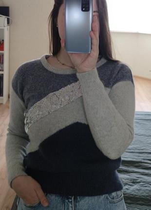 Брендовий жіночий светр cks (50 % шерсть/вовна, 40 % ангора), розмір s