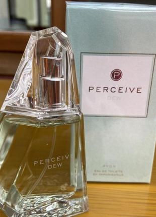 Жіноча туалетна вода perceive dew (50мл) avon,