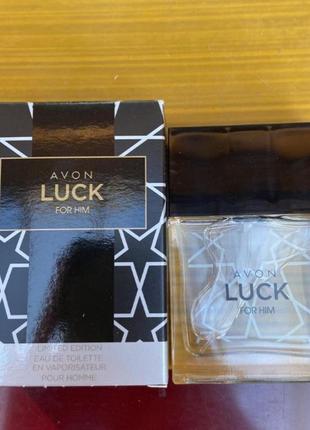 Чоловічий аромат luck for him (30мл) avon1 фото