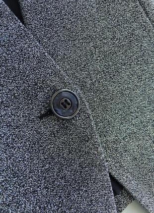 Серебристый блейзер amisu (new yorker) р. s пиджак, жакет металлик