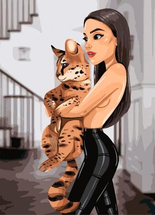 Картина по номерам кно4605 моя любимица 40*50см идейка картины раскраски по номерам 2022 в украине