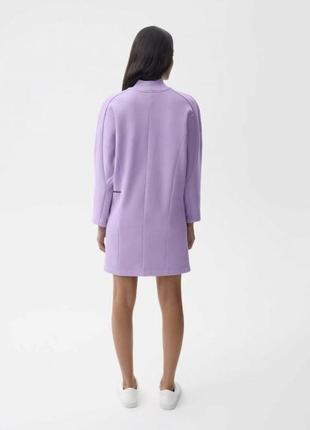 Плаття pangaia heavyweight recycled cotton high neck dress orchid9 фото