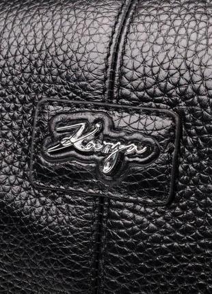 Вместительная женская сумка-шоппер с карманами karya 20877 черный7 фото