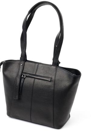 Классическая женская сумка karya 20834 кожаная черный2 фото