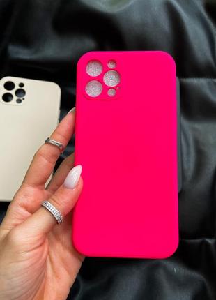 Новий чохол на iphone 12 pro,колір фуксія,беж та чорний