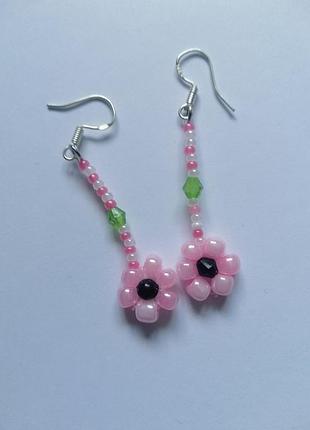 Сережки з бiсеру ,клiпси