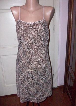 Стильная легкая шифоновая леопардовая пижама пеньюар h&m рр36-38\м6 фото