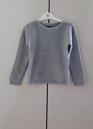 Вязаный свитер kiabi 110-116 размера.1 фото