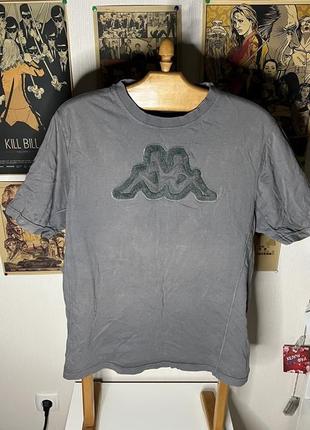 Kappa винтажная футболка с вышитым лого1 фото