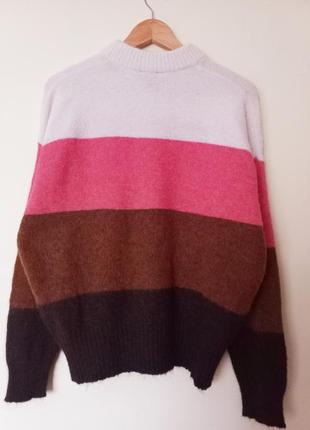 Стильный великолепный свитер оверсайз с добавлением альпаки3 фото