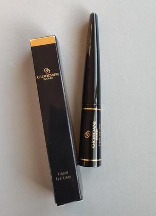 Жидкая подводка черная джордани голд орифлейм giordani gold oriflame liner лайнер black3 фото