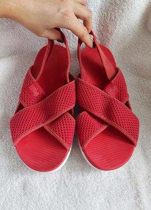 Босоножки сандали fitflop 39p красные ортопедические