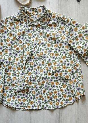 Вкорочена сорочка в квітковий принт asos № 23