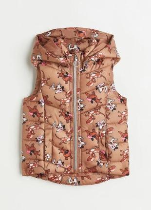 Стильный жилетка с капюшоном для девочки бренд и h&amp;m (сша)