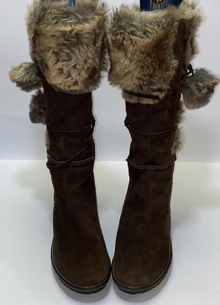 Tamaris замшеві жіночі зимові чоботи 39-й розмір н013 фото