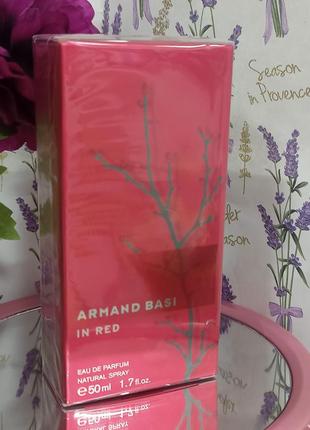 Жіноча парфумерія парфумована вода armand basi in red eau de parfum woman edp 50ml