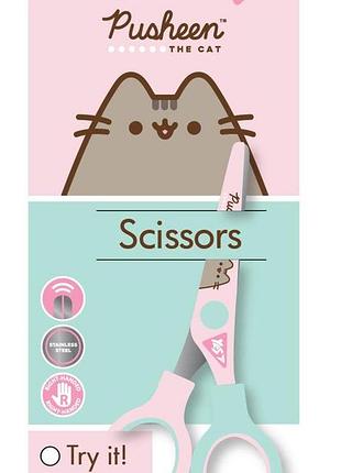 Ножиці yes 13см, з принтом на лезі "pusheen"