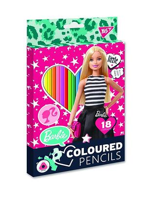 Олівці кольорові yes 18 кол. "barbie"