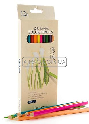 Карандаши цветные ah-9015-12 12цв.