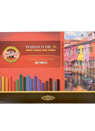 Крейда-пастель суха toison d'or, 36 кол.