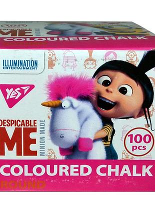Крейда yes кольова, кругла, 100 шт "minions fluffy"