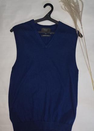 Безрукавка чоловіча m&amp;s collection m 100% вовна