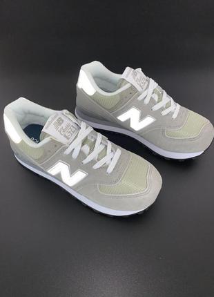 Женские кроссовки new balance 574 grey 365 фото