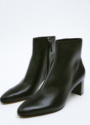 Кожаные ботинки zara