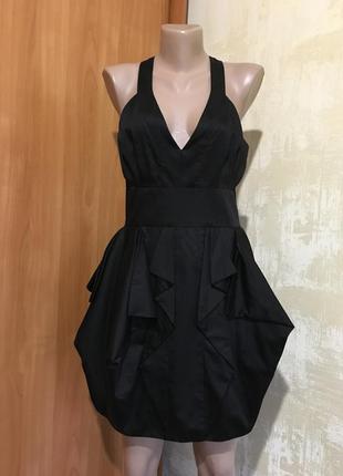 Идеально чёрное маленькое платье,хлопок!!