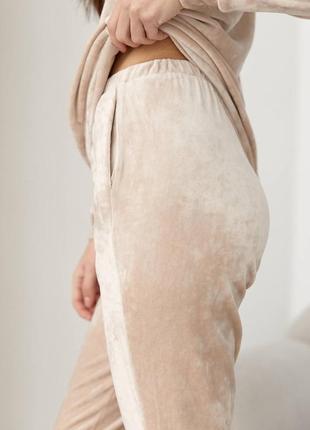 Классная женская пижама плюш велюр, костюм для дома плюшевый2 фото