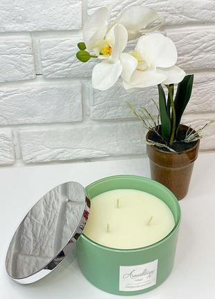 Ароматичні натуральні свічки на 3 фітелька