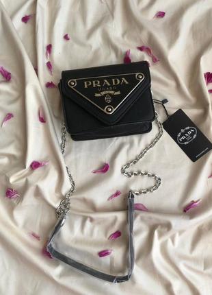 Жіноча маленька чорна сумка на ланцюжку через плече 🆕 невеличка сумка9 фото