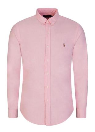 Рубашка polo ralph lauren slim fit knit oxford shirt