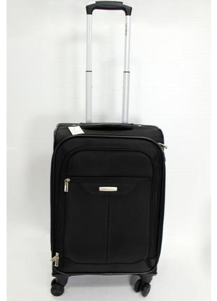 Средний тканевый чемодан samsonite, черный, оригинал3 фото
