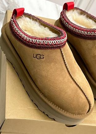 Ugg mini уггі танкетка замша овчина бежеві бренд