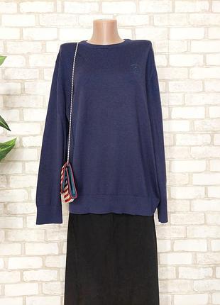 Фирменный campione мега тёплый свитер на 50 % шерсть в темно синем цвете, размер хл-2хл